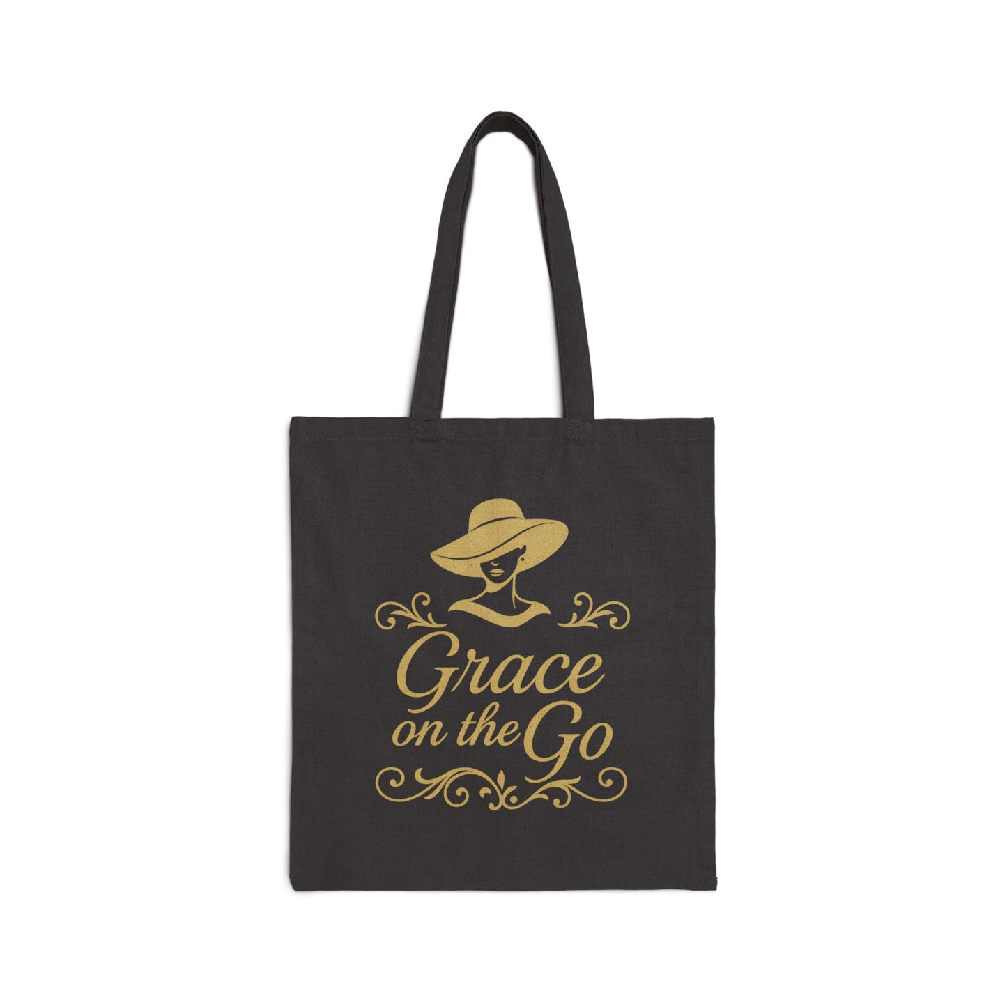 Grace on the Go Tote Bag | Stylish Cotton Canvas Carry-All for Everyday Use